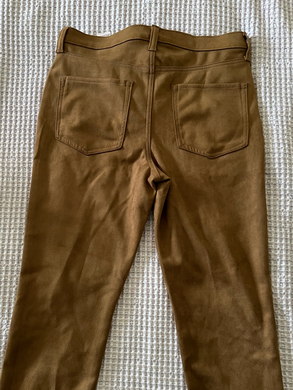 Women’s Tall Brown Faux Leather Banana Republic- Classic Straight Fit